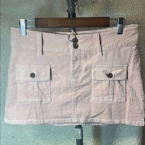 Moe Clothing CO. Vintage Pink Corduroy Mini Skirt